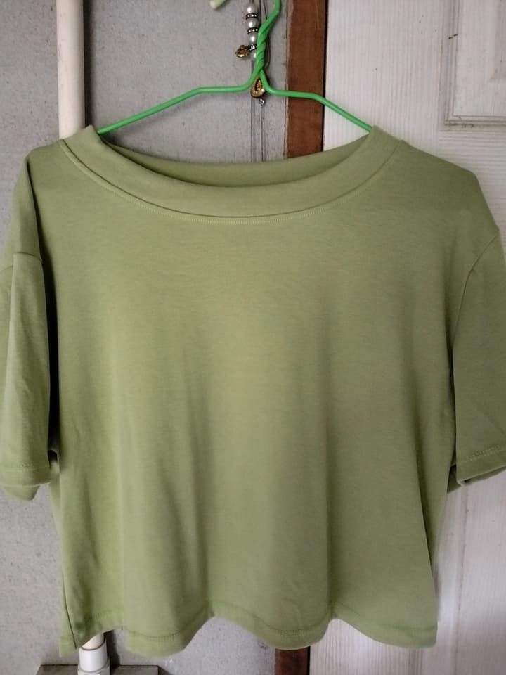 Olive Green Short-Sleeve Crew-Neck T-Shirt