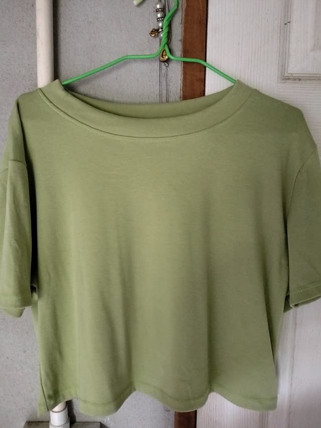 Olive Green Short-Sleeve Crew-Neck T-Shirt