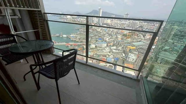 C1488 For Rent Marina Bayfront Sriracha 54 sq. m. Sea View + City View