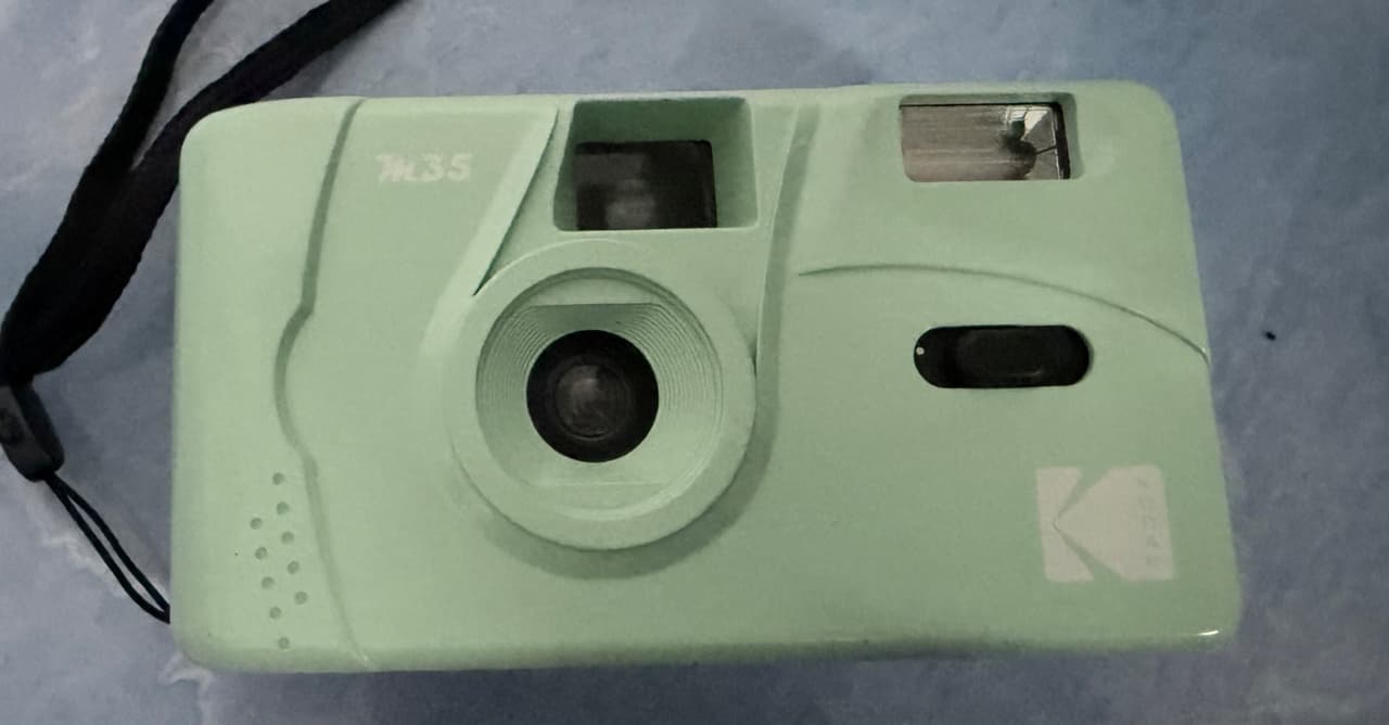 Vintage Film Camera KODAK M35 35mm Reusable, Mint Green