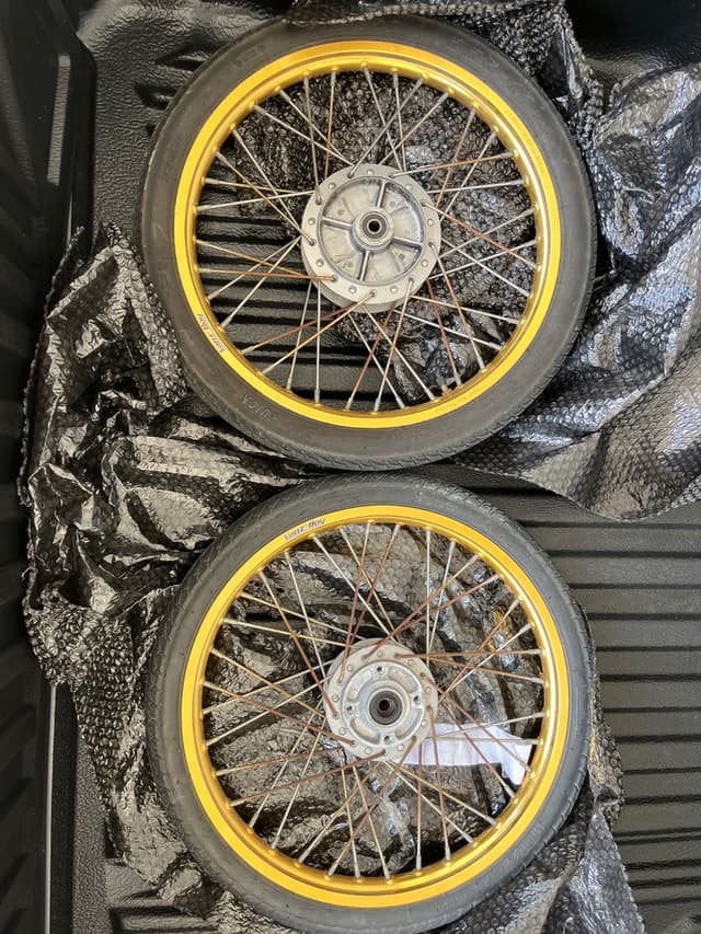 Vanz' Boy Motorcycle Custom Wheels with Tires, Used