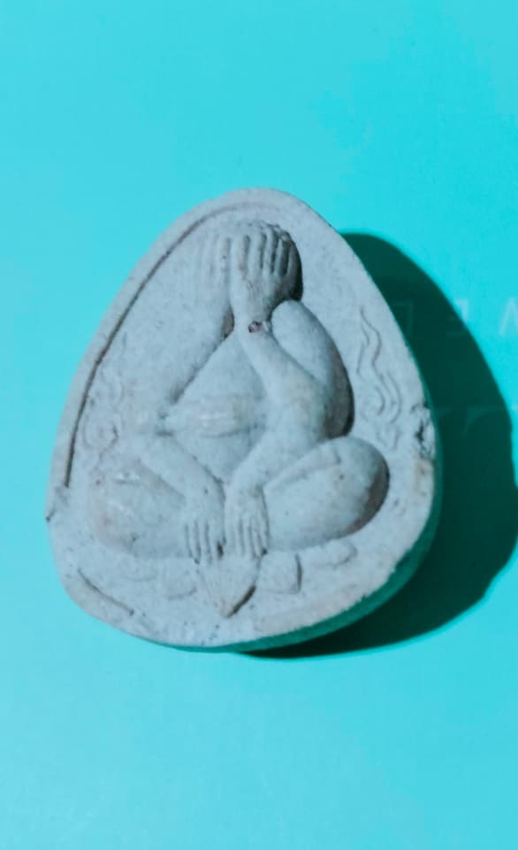 Closed-Eye Buddha Amulet from Wat Tham Kok Du