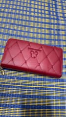 FOREVERBEST Red Long Wallet with 2 Zippers, Mickey Design, Top Handle, Convertible to Shoulder Bag - image blurred placeholder