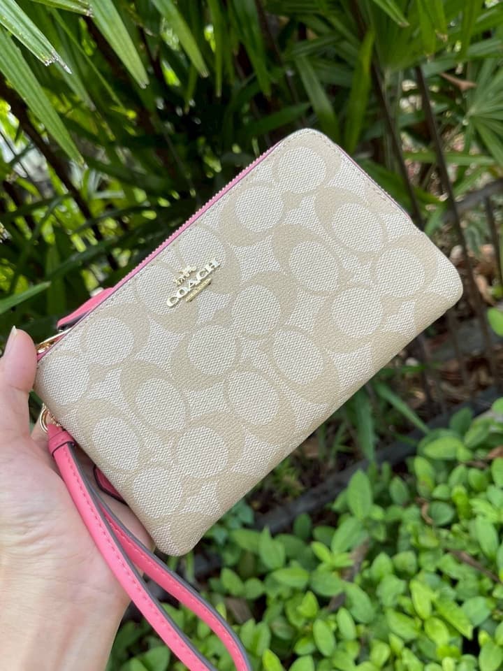 COACH 2-Zip Wristlet Wallet, All Colors Ready to Ship