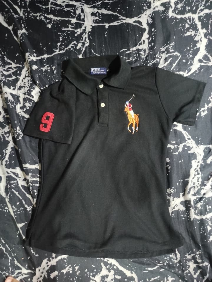 Women's Black Polo Shirt
