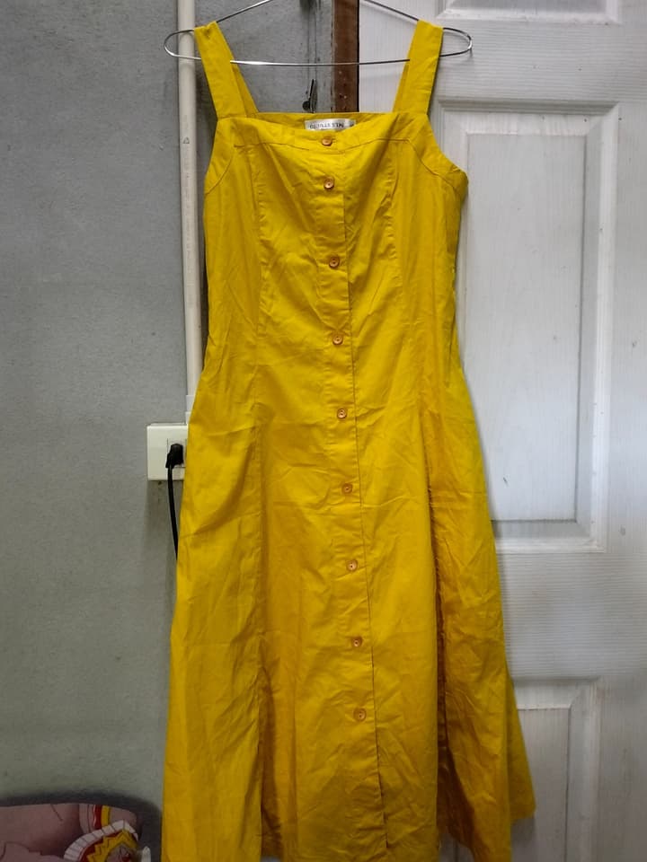 MLS STUDIO Branded Dress (Vintage Yellow)