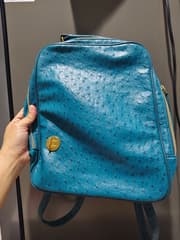 Ostrich Leather Backpack - image blurred placeholder