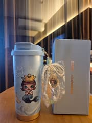 แก้วเก็บอุณหภูมิ Starbucks Molly ขนาด 16.5 OZ สเตนเลส พร้อมจี้ห้อย - image blurred placeholder