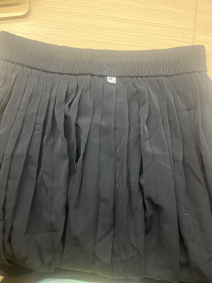 Black Pleated Skirt, Pre-Owned