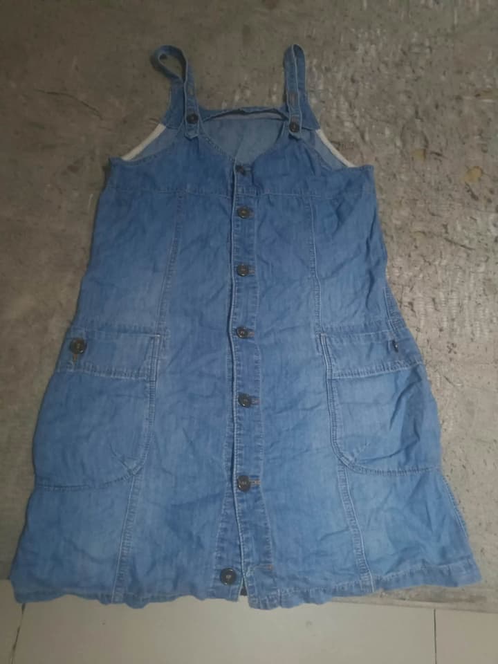 Denim Overall Skirt