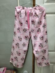 Minnie Mouse long pajama pants, pink, size 2XL, brand new - image blurred placeholder