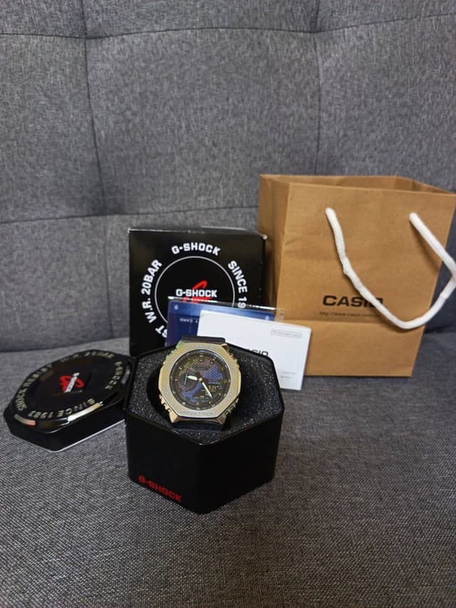 Genuine Casio G-Shock GM-2100S Rainbow Titanium Watch