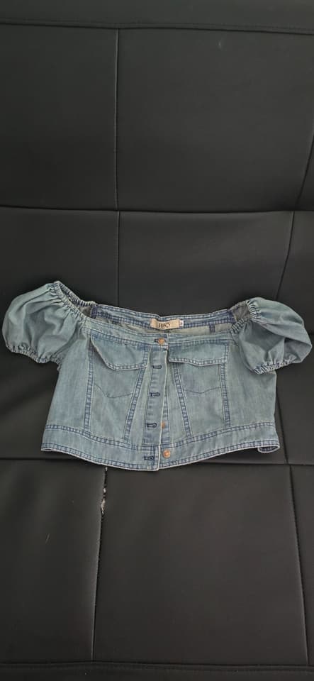 Riley apparels - เสื้อครอปยีนส์ ผู้หญิง size M