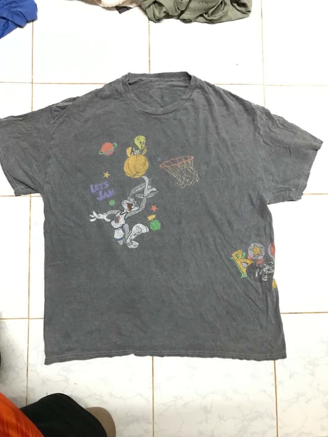Space Jam (Let's Jam) T-Shirt with Bugs Bunny & Tweety Bird Print