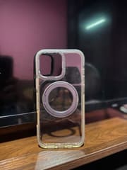 Clear Phone Case for iPhone 16 Pro Max with Adjustable Ring Stand - image blurred placeholder
