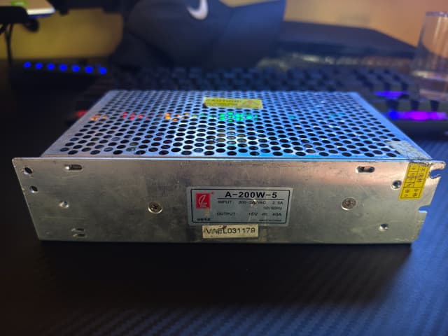 Used Switching Power Supply, Model A-200W-5, 5v, 40A