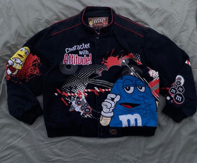 Y2K JH Design Nascar M&M Racing Jacket Sz 8 (2009)