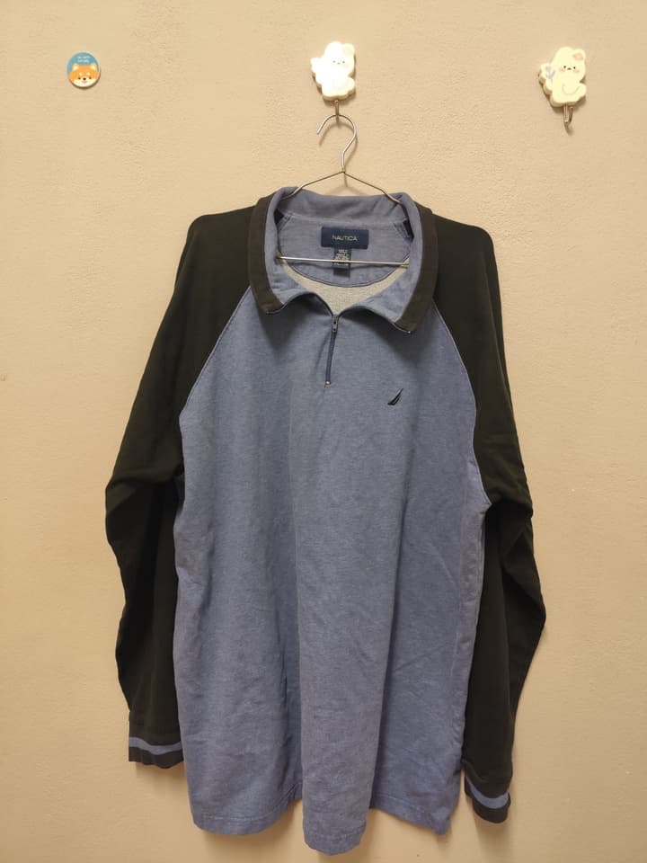 Nautica Long-Sleeve Quarter-Zip Sweater