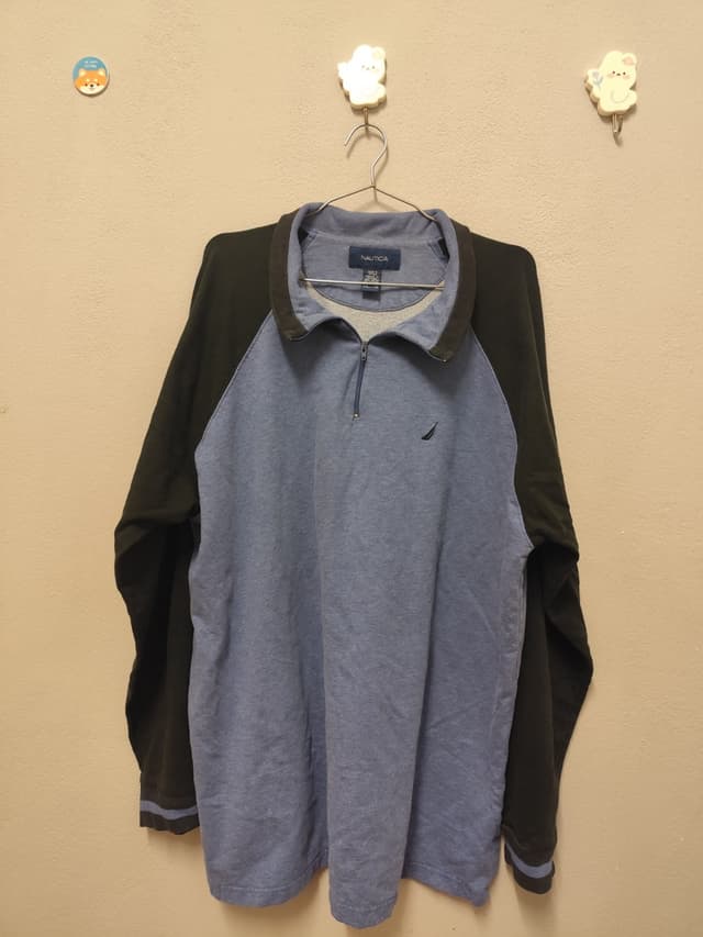 Nautica Long-Sleeve Quarter-Zip Sweater