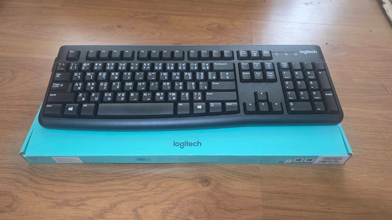 Logiyech k20 คีย์บอร์ตสาย USB (Thai/EN)