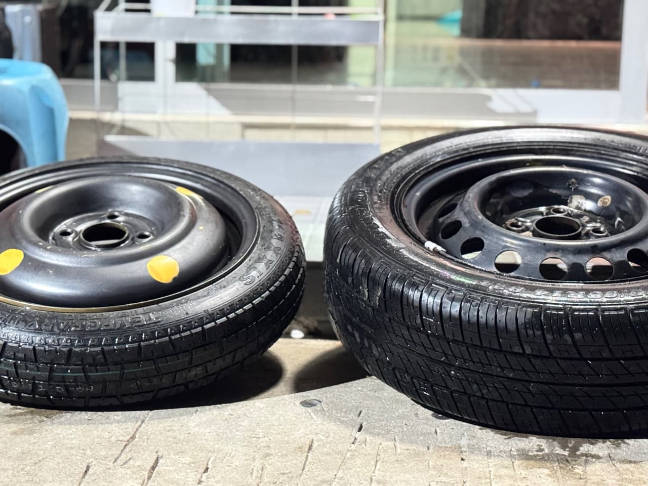 Запасное колесо Toyota Vios, 4 крепёжных отверстия, разболтовка 4x100