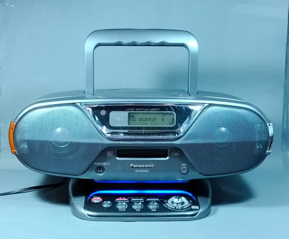 ชุดเครื่องเสียงพกพา Panasonic Personal MD System (รุ่น RX-MDX63)