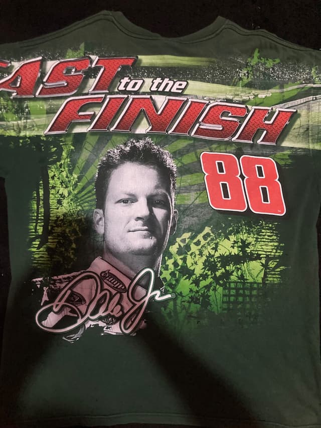 Винтажная футболка NASCAR Dale Earnhardt Jr. #88 AMP Energy с принтом по всей поверхности (AOP)