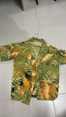 เสื้อฮาวายแขนสั้น ลายใบไม้ มือ2 - image blurred placeholder