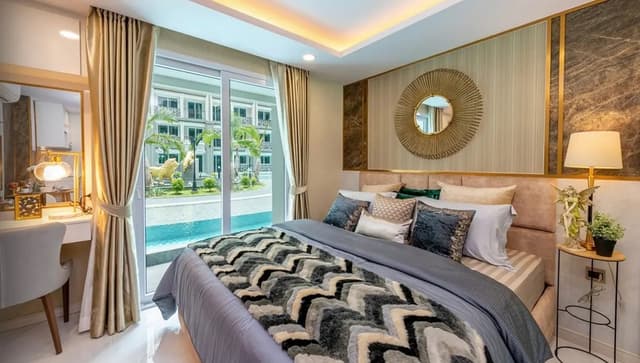 Студия на продажу в Dusit Grand Park 2, Джомтьен, 25,12 м², вид на сад