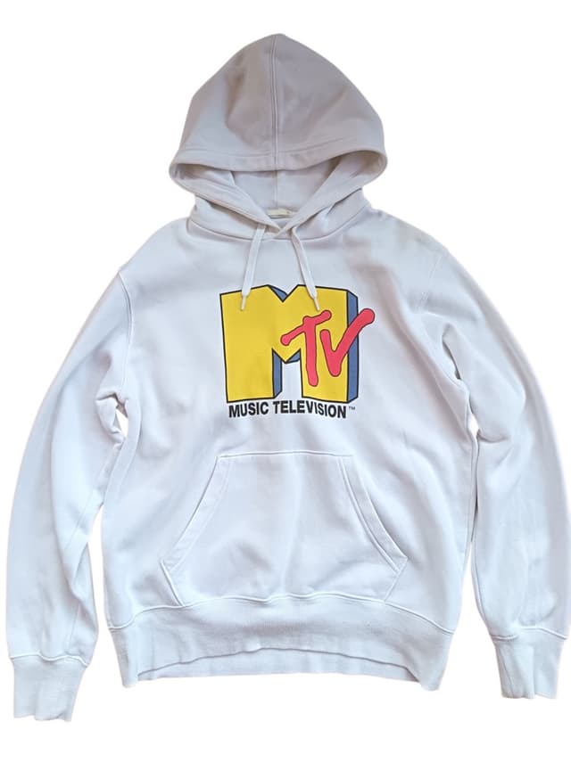 Белое худи GU x MTV