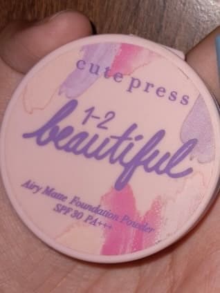Компактная пудра для тонального покрытия CUTE PRESS 1-2-BEAUTIFUL с воздушным матовым финишем, SPF 30 PA+++